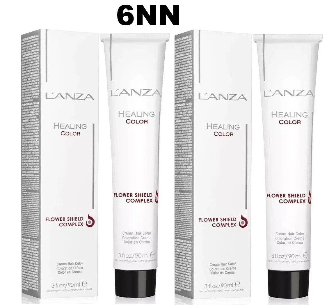 2 PACK Lanza Healing FLOWER SHIELD COMPLEX Cream Hair Color 3oz