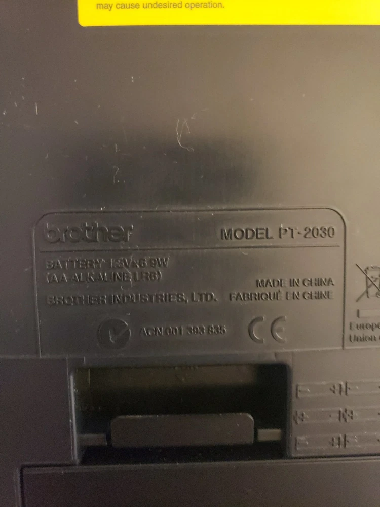 Brother PT-2030 PTouch Label Maker Tested and Working P-Touch Labeler