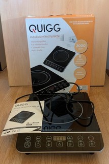Quigg Einzel Induktionskochplatte Induktionskochfeld Induktionsherd 2000W