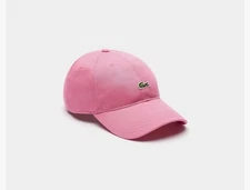 Lacoste Men's Organic Cotton Twill Cap  Pink One Size NWT