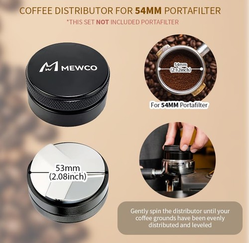 Confezione 7 Espresso Tamper Station&Distributore Caffè Tamper&Espresso WDT Agitatore... - Foto 4 di 9