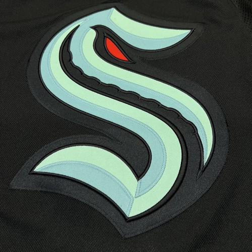 NEW SM 50 Seattle Kraken Adidas Home Blue NHL Hockey Jersey GT5622 - Picture 4 of 18