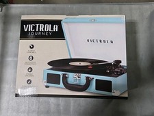 VICTROLA VSC-550BT SUITCASE RECORD PLAYER, BUILT-IN SPEAKERS - AQUA TURQUOISE