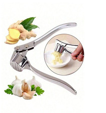 Stainless Steel Garlic Press Crusher Kitchen Ginger Garlic Mincer Tool