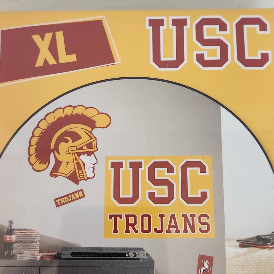 USC Trojans XL Wall Art Decals 6 Giant Peel & Stick College Football Man Cave - Image 3 of 4
