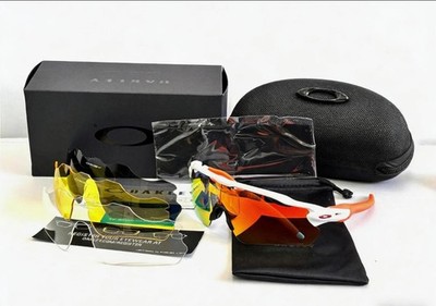 NEW Oakley Radar EV Patn Sunglasses White Frame Red Prizm Lenses OO9208