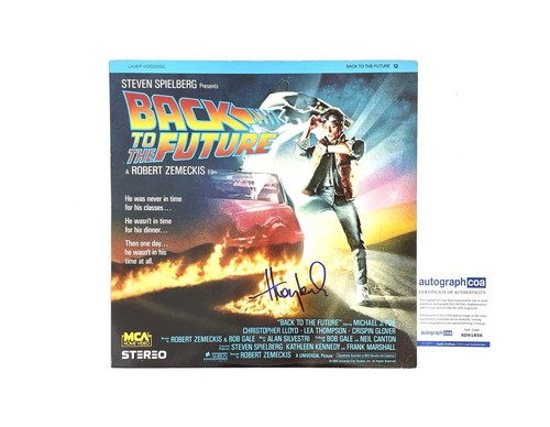 Back to the Future Huey Lewis Autographed Signed Laserdisc Movie ACOA Certified