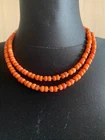 Ukrainian Handmade Jewelry Coral Necklace, Gerdan,  Ukraine
