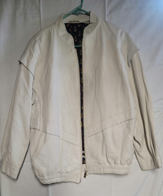 Vintage Woman's Zilli White Leather Jacket
