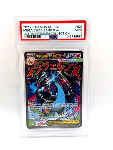 Mega Charizard X ex 023 Mega Evolution Promo PSA 9 Holo Pokemon Charizard