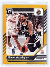 Duane Washington Jr. 2024-25 Donruss EuroLeague #19 Optic Gold #/10