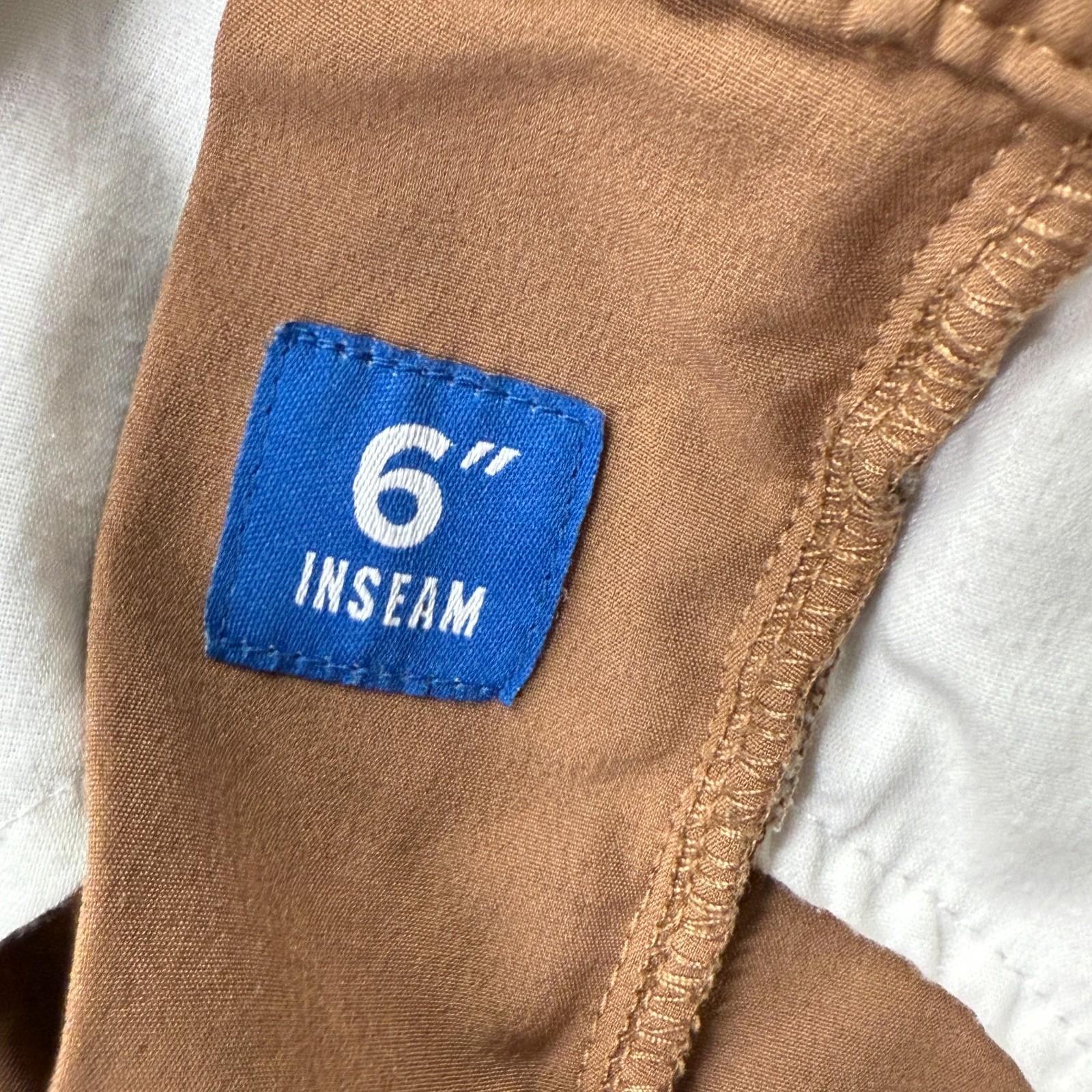 Chubbies Staples Shorts Men L Brown 6" Elastic Regular Fit Stretch b182