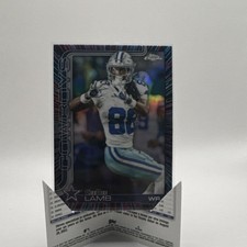 2025 Topps Chrome Football CeeDee Lamb Cowboys fireworks
