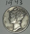 1943 P Mercury Dime