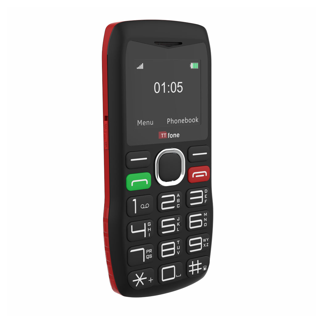 Ttfone Tt880 Easy-To-Use Big Button Mobile With Vodafone Pay As You Go Sim, Usb C Cable - Image 2