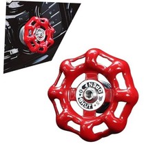 1 PC Metal Car Rotary Knob Decor, Classic Retro Valve Handwheel Design Car