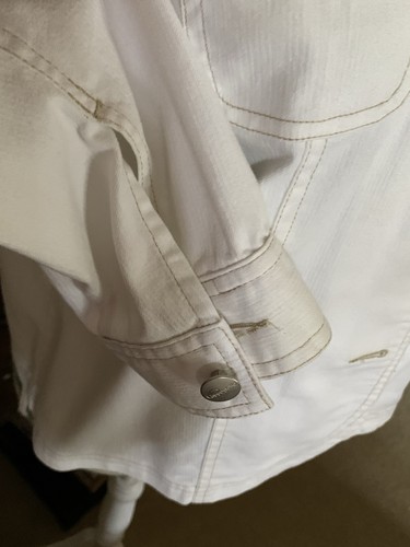 PAPPAGALLO PETITE Langarm Off White Stretch Twill JACKE Größe PS - Bild 5 von 8
