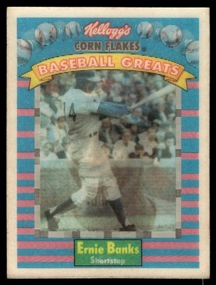 1991 Kellogs Sportflicks 3D Ernie Banks 4/15 Chicago Cubs #4