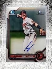 Greg Cullen 2022 1st Bowman Chrome Prospect On-Card Auto #CPA-GC Orioles