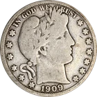 1909-S Barber Half Dollar