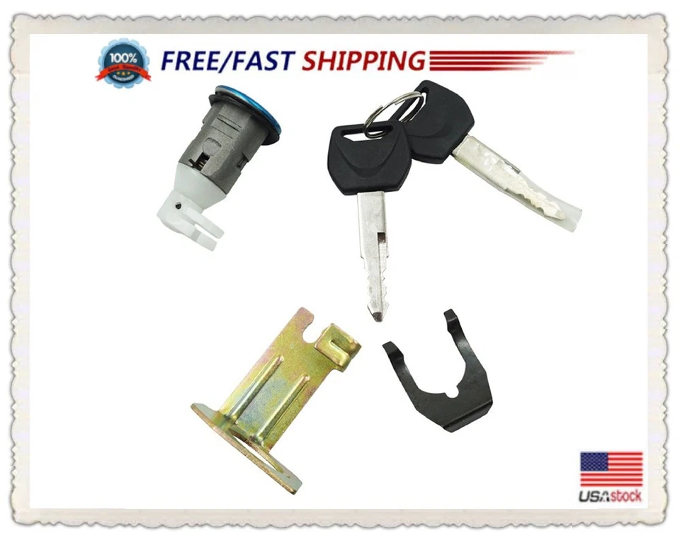 Ignition Switch Fuel Gas Cap Seat Helmet Lock Set & 2x Keys For Honda CBR300R Foto 2 de 4