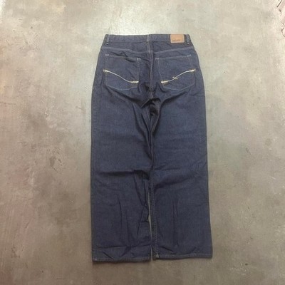 Y2K Ecko Unlimited men's dark wash baggy fit jeans wide leg hip hop 36