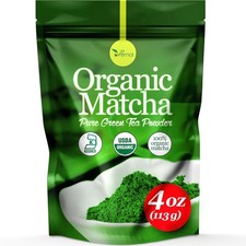 uVernal Organic Matcha Pure Green Tea Powder - 4 oz 113 g 