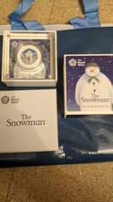 The Snowman 2019 UK Silver Proof Coin Royal Mint Stunning Condition W Coa