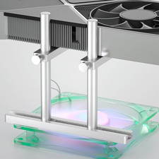 Graphics Card GPU Support Bracket: Adjustable Aluminum GPU Sag Bracket Video