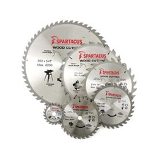 Spartacus TCT Circular Wood Saw Blades 85mm to 350mm Bosch Makita Dewalt Festool