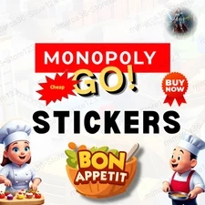 GO Monopoly Stickers All 1 2 3 4 5 6 Star Stickers | Super Fast & Cheapest Price