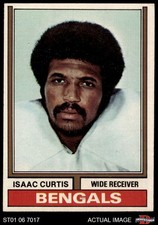 1974 Topps #315 Isaac Curtis Bengals RC San Jose St 5 - EX