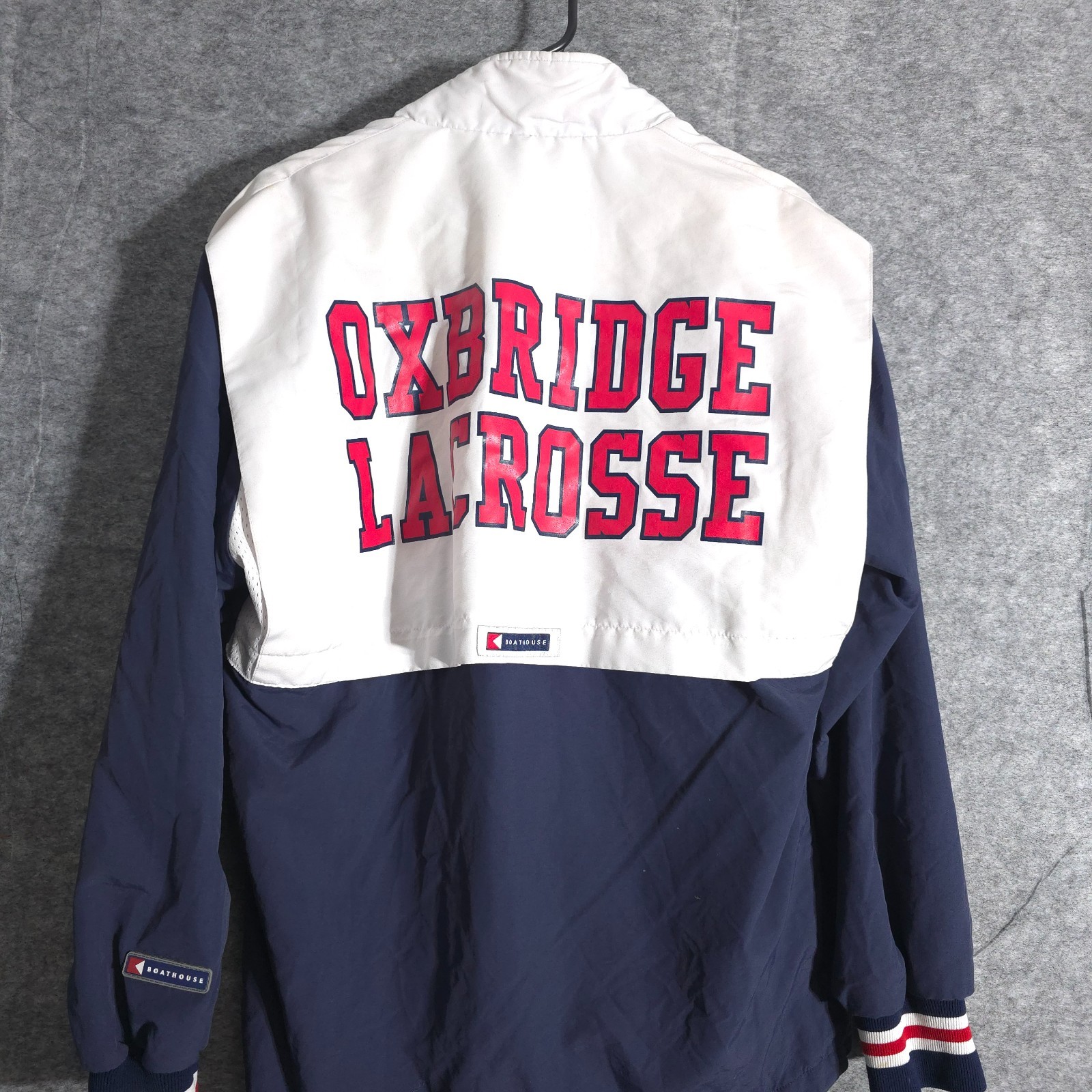 FILA Boatho Giacca Sportiva Uomo Small Blu Rosso Bianco 1 2 Zip American Island Co USA