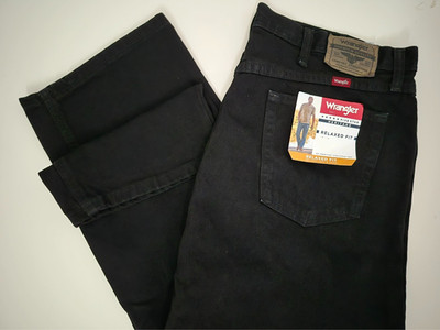 Mens Wrangler 5 Star Relaxed Fit Jeans Premium Denim