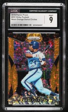 2019 Prizm Tier III Neon Orange Donut Circle Kirby Puckett CGC 9 Mint HOF p1b