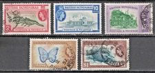 BRITISH HONDURAS:1953-57 SC#148-51,153 Used AP2949