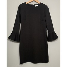 Old Navy Szize Small Black Fluted Bell Sleeve Dress Dark Romantic Fairy Goth