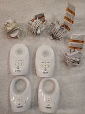VTech Audio Baby Monitor 2 Parent Units 2 Baby Units Tested Working w/ Adapters