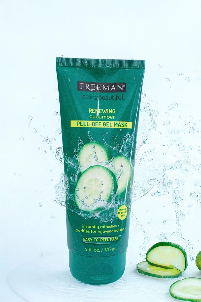 4x Freeman Peel Off Gel Masks Renewing Cucumber Feeling Beautiful Range 175ml - Image 2 of 2