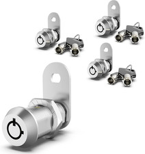 3 Pack Cabinet Locks with Keys, 5/8" Cam Lock, RV Compartment Storage Locks RV L