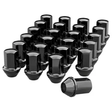 YIZBAP 24pcs M14x1.5 Lug Nuts Black, 1.8 inch Height OEM Factory Style Large ...