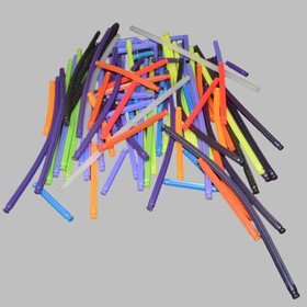 Knex (100) Random Flexible Rod Assortment Pack - Standard K'nex Flexi Parts Lot