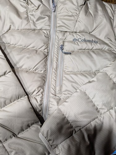Mens Columbia Aurora Highlands Down Fil Hooded Parka Omni Heat Waterproof Sz SM - Picture 6 of 9
