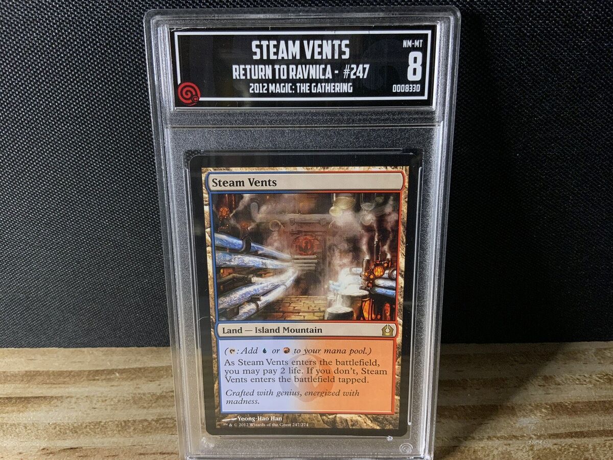 Steam Vents 1x FOIL RTR MTG Return to Ravnica Rare MINT blue red land Steam Vents 1x FOIL RTR MTG Return to Ravnica Rare MINT blue red land