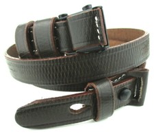 Wehrmacht polizia aeronautica cinghia tracolla 98K cinghia in pelle marrone con rana