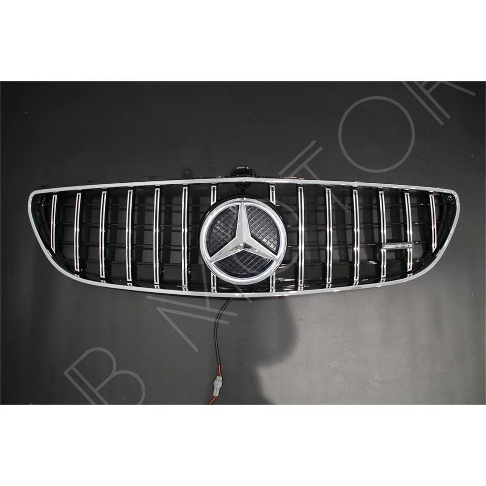 Rejilla cromada plateada con estrella LED para CLS-Class W218 2014-18 CLS400 CLS550 Foto 4 de 4