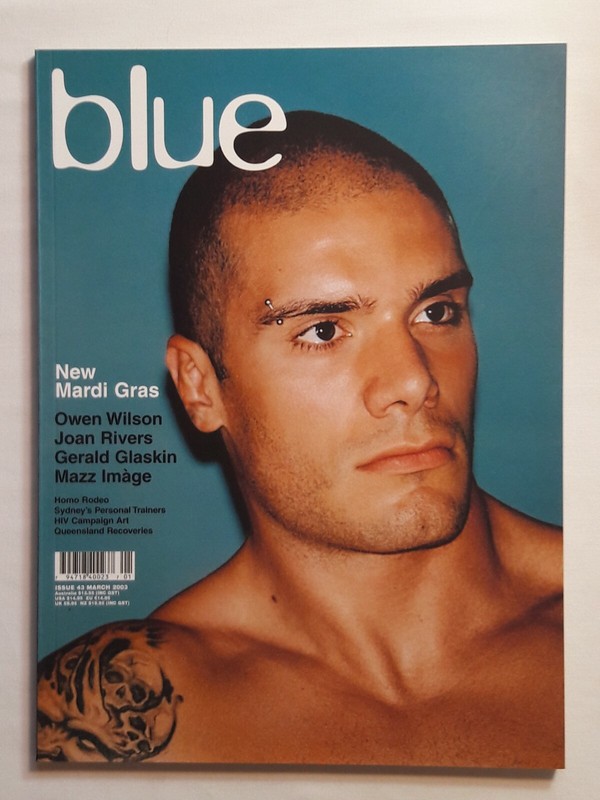 (NOT ONLY) BLUE #43 - MARCH 2003 - GAY INT MAG AUS - JOAN RIVERS, OWEN WILSON