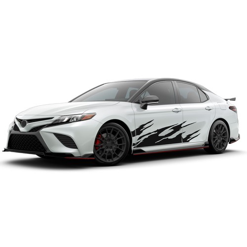 Door fire graphics stickers decal compatible with Toyota Camry - Picture 4 of 15