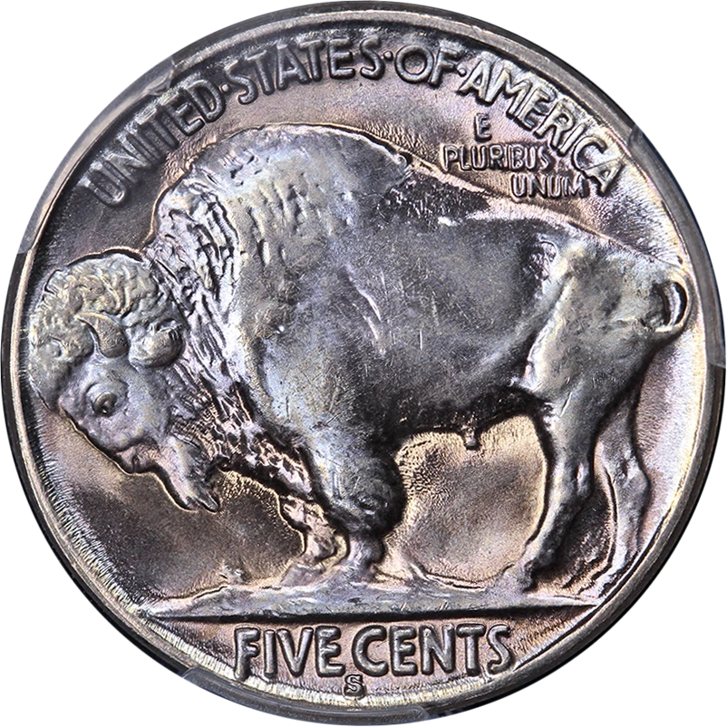 1936-S Buffalo Nickel PCGS MS67 Superb Eye Appeal Strong Strike - Image 2 of 4