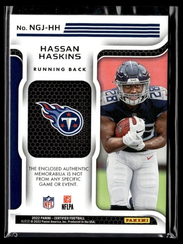2022 Panini Certified New Generation Jerseys Mirror Hassan Haskins Rookie - Picture 2 of 2